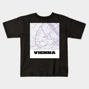 Vienna map Kids T-Shirt